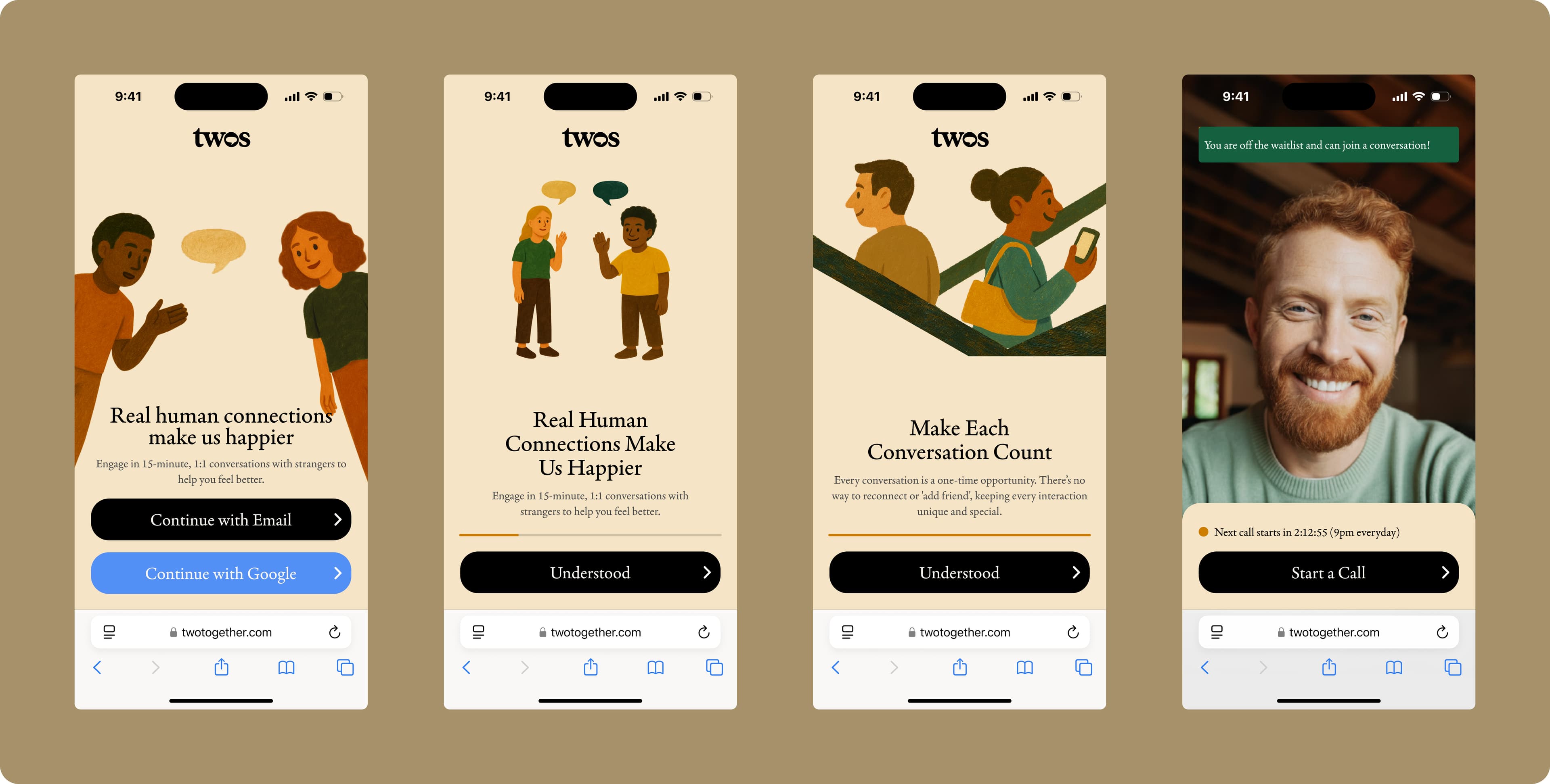 Image of TWOS Mobile App Onboarding & Marketing Site